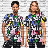 2026 ZW Summer Fashion Trend Men and Women's Printed Sports Round Neck Short Sleeved Personalized Plus Size Casual Sportswear