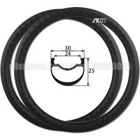 20 Inch 406 Carbon Rim 25mm Disc Tubeless Ready BMX Rim 20inch 30mm Width for 20" 406x1.35-1.95 Tires Carbon BMX Rims 20