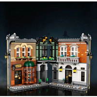 1364PCS In-stock Mystery Detective Book Building Blocks Conspiracy Town Bookshelf Insert Decor Kit 10351 DIY for Adults Gift