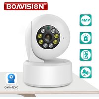 Boavion – caméra de Surveillance PTZ Wifi HD 4MP, dispositif de sécurité domestique intelligent, avec suivi automatique, Audio bidirectionnel, Vision nocturne en couleur