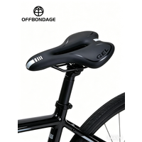 AliExpress OFFBONDAGE Bike Saddle Silicone Cushion MTB Cycling Seat PU Leather Surface Silica Filled Gel TimeTrial Comfortable Shockproof Bicycle Part