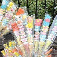 50Pcs Transparent Long Candy Bag Wedding Favors Candy Lollipop Gift Packaging Cellophane Bags For Christmas Birthday Party Decor