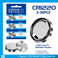 2-30Pcs CR1220 3V Lithium Button Coin Cell Battery BR1220 DL1220 For Car Key Fob Remote Control Watch Toy Electronic Device