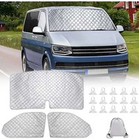 Internal Thermal Blind Window Cover Set for VW T5 T6 3PCS Sunshade Windscreen Protection Set