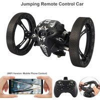 RC Stunt Car With Wifi Hd Camera Bounce Car Flexible Wheels Rotation Led Light Remote Control Jumping Vehicle Toy Gift Q207