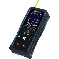 Color Screen 100m Green Laser Rangefinders Multifunction with Digital Level Vibration Meter Laser Tape