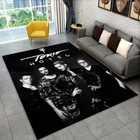 Rock Band Tokio Hotel Bill Kaulitz Carpet Rug for Bedroom Living Room Sofa Playroom Doormat Home Decor,Kid Area Rug Non-slip