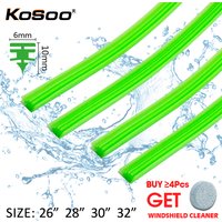 2PCS Vehicle Windshield Insert Silica Gel Car Wiper Blade Strip (Refill) 6mm 26" 28" 30" 32" Frameless Wiper Accessories