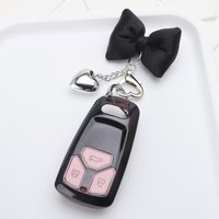 TPU Car Key Cover Case Shell for Audi A4 B9 A5 A6 8S 8W Q5 Q7 4M S4 S5 S7 TT TTS TFSI RS Car Remote Key Holder Fob Accessories
