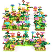Unilabo Flower Garden Building Toy for Kids Ages 3-6 STEM Educational Activity Flower Stacking Set Preschool Learning Fun