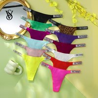 Seksowna bielizna VS Victoria's Secret Damskie majtki Bezszwowe koronkowe stringi Wygodne oddychające majtki z wysokim stanem