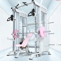 Strength Training Slimming Gym Fitness Equipment Multi Functional Smith Machine For Women