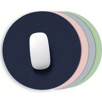 Round Mouse Pad Single-sided Solid Color Universal Non-slip Pad Mouse Pad Suitable for Laptop Office Leather Gaming Mouse Pad