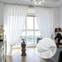 French Stripe Blinds 1/2 Panels Bedroom Living Room Window Curtain Decorative Sheer Shutters for Privacy And Light Control