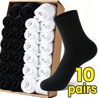 Fashion Black White Socks High Quality Cotton Sports Socks Breathable Soft Sock for Men Breathable Casual Classic Running Sock