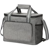 Large Insulated Lunch Bag Black Waterproof Leak-proof Thickened Handheld/Shoulder Carry Outdoor Picnic Lunch Bag