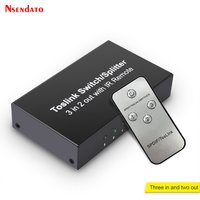 3 in 2 out Spdif Toslink Optical Audio Switcher 3X2 Digital Optical Switch Splitter Extender Switches For DVD HDTV PS4 Monitor