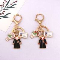 New Creative Graduation Keychain Classic Unisex Academic Dress Pendant Personalized Students Souvenir Graduation Season Gifts