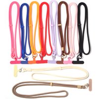 1Pc/Lot Adjustable Long Lanyard for Mobile Cell Phone Candy Solid Color Crossbody Necklace Anti-Lost Strap for Phone Universal