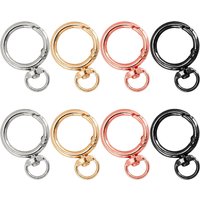 6/12/20 Pcs O spring keychains, suitable for wallets, lanyards, keychains, gifts, and DIY craft accessories.