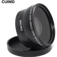 37mm 43mm 46mm 49mm 52mm 55mm 58mm 62mm 67mm 72mm Lens Wide Angle Conversion Wide-Angle Camera Lens With Macro Lens