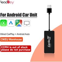 LoadKey & Carlinkit Android Auto für CarPlay Dongle, kabelgebunden, USB, Plug-and-Play für Refit, Android-Navigation, Player, Smart Link