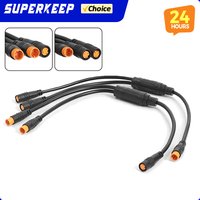 1T2 Cable 3 Pin Signal Sensor Waterproof Y Splitter Connector for BAFANG BBS01B BBS02B BBSHD Electric Scooter Bicycle Cord Parts