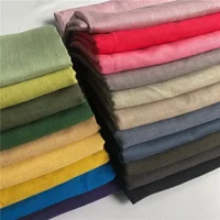 Summer Plain Bamboo Fabric By The Meter for Shirt Clothes Dresses Pants Diy Sewing Needlework Cloth Soft Breathable Thin White