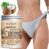 Advanced Coconut Body Butter 100g - Creamy Texture for Easy Absorption, Deeply Moisturizes & Smooths Dry Skin