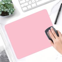 Simple Color Rubber Mouse Mat Anti-slip Waterproof 25x20cm Pink Mouse Pad School Supplies Office Accessories Desk Set