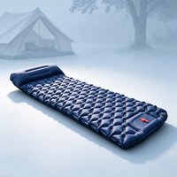 Ultralight Inflatable Camping Sleeping Pad Built-in Pump Air Mattress With Pillow Waterproof Portable Sleeping Mat For Outdoor T
