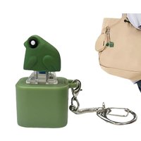 Funny Croaking Frog Keychain Rechargeable Frog Keyboard Fidget Clicker Frog Sound Keychain with LED Light for Stress Relief 2026