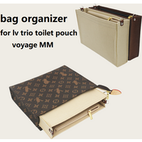 Bag Organizer For Lv Trio Toilet Pouch 19 26 Voyage MM Makeup Bag Insert Customized Color