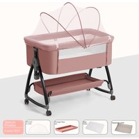 Baby Crib With Mosquito Net Folding Removable Infant Cradle Baby Sleeping Bassinet Multifunctional Foldable Newborn Bed