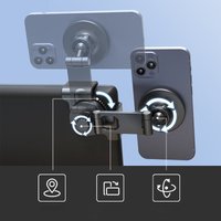 For Tesla Model 3 X Y S Center Control Display Slide Rail Phone Holder Magnetic Car Phone Holder for iPhone 15 14 13 12