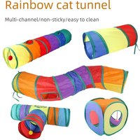 Cat Tunnel Tube, Cat Tunnel, Bored Cat Toy, Cat Toy with Peek Hole, Indoor Cat Interaction, Fun Exercise, Relieves Anxiety