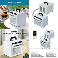 3000BTU Mobile Air Conditioner Split Type for Portable AC Unit for Car Home Office Small Room Remote Control Cooling Machine
