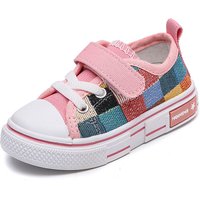 Kinder Freizeit schuhe Kleinkinder Kinder Leinwand Turnschuhe für Jungen Mädchen Mode klassische karierte weiche Gummis ohle Frühling Herbst