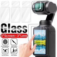 9H HD Tempered Glass For DJI Osmo Pocket 3 Full Screen Protector For DJI Pocket 3 Gimbal Camera Lens Protect Glass Accessories
