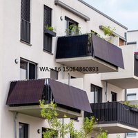 Balcony solar power generation 700W 800W Full Black Light Weight Solar Panel Balcony PV System Kit with Batteries