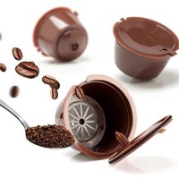 6pcs Reusable Coffee Capsule For Nescafe Dolce Gusto Machine Refillable Coffee Capsule Filter Cup Kit