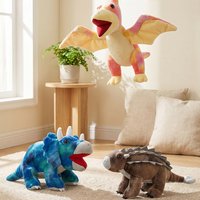 25CM Cute Cartoon Dinosaur Plush Toys Soft Stuffed Lifelike Tyrannosaurus rex Spinosaurus Ankylosaur Triceratops Doll Gifts