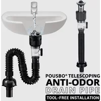 Universal Sink Drain Pipe Set Retractable Deodorant Sewer Drainage Water Hose Wash Basin Drainer Bathroom Kitchen Accessories