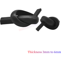 Self-Adhesive EPDM Foam Seal Strip,D-Shape for Door,Window, Car,Machine Insulation,Weatherproof,Soundproof, 3mm to 6mm Thickness