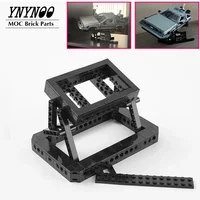 Moc Back To The Future Time Machine Cars Display Stand Bricks Set Fit for 10300 Building Blocks Model Showing Bricks Toys Gifts