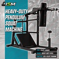 Heavy Duty Pendulum Squat Machine Plate Loaded Hack Squat Home Gym Lower Body Strength Training Workout Fitness Equipment