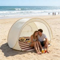 Portable Easy Pop Tent For Beach Person Canopy Beach Shade With Ventilating Mesh Window For Outdoor Camp Picnic Garden Backyard