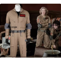 Male Gary Grooberson Cosplay Costume Ghostbusters Gary Jumpsuit Accessories Full Set and Individual Items Are Sold Tailor Size