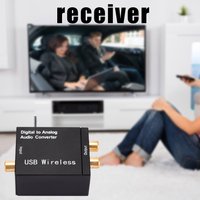 192KHz Digital To Analog Audio Converter Bluetooth-compatible Optical Fiber Audio Decoder SPDIF DAC Amplifier for TV Home Cinema