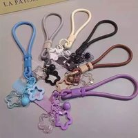 Star pendant Universal Braided Mobile Phone Lanyard Strap Hanging Chain Ring Cord with Patch Wrist Strap Cell Phone Detachable
